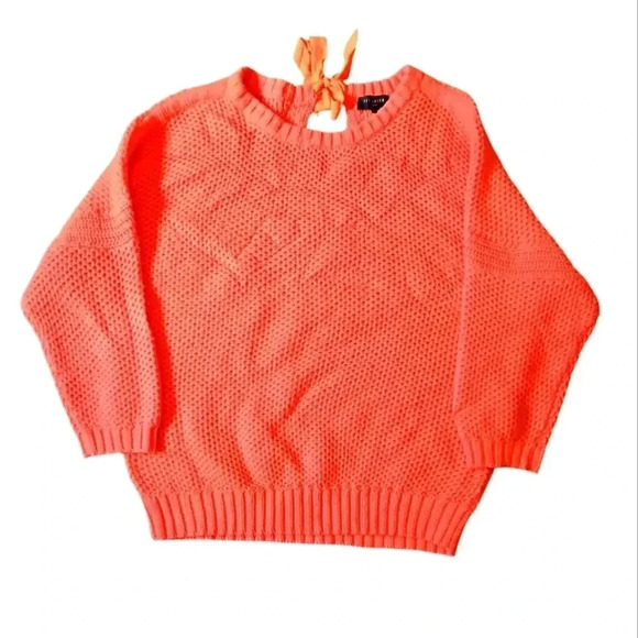 Ted Baker London Sweaters - Ted Baker London | Neon Coral Knit Sweater Sz 3